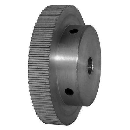 B B MANUFACTURING 90-2P06-6A4, Timing Pulley, Aluminum, Clear Anodized,  90-2P06-6A4